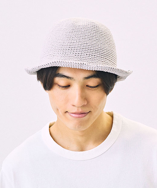 モデル頭囲：58cm 着用サイズ：ONESIZE